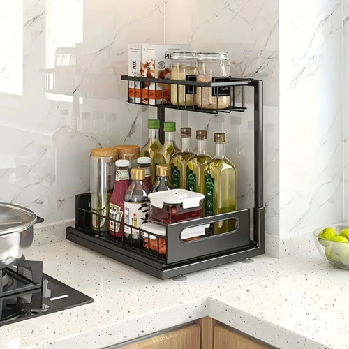 SlideRack - Space-Saving Under-Sink Organizer