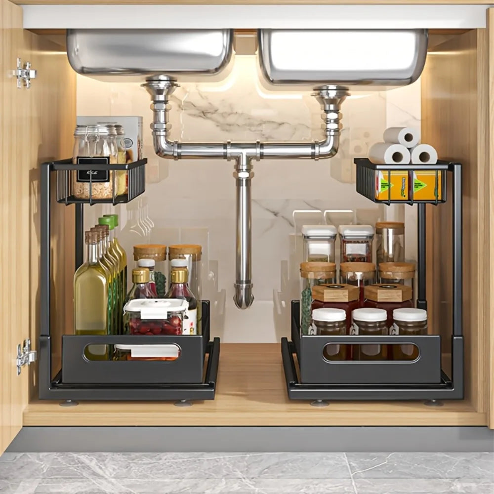 SlideRack - Space-Saving Under-Sink Organizer