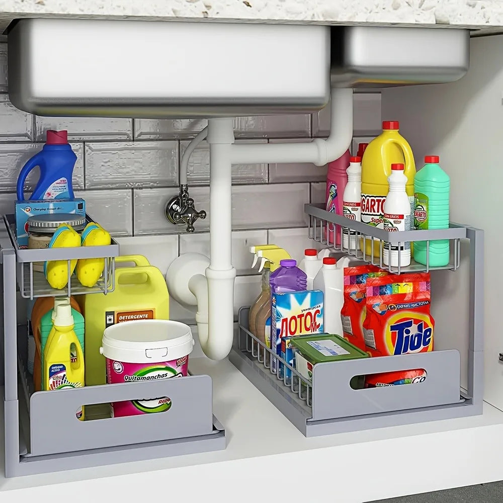 SlideRack - Space-Saving Under-Sink Organizer
